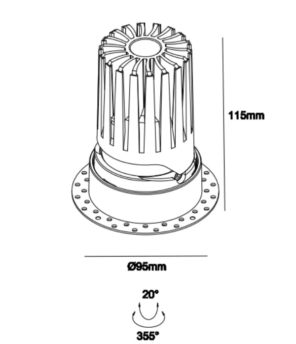 sincerelux  Modern Hotel Downlight sd0068